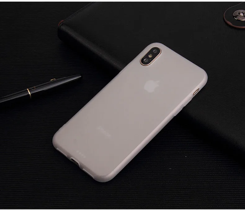 Силиконовый мягкий чехол Ricestate для iPhone 7 6 6s 8 Plus X XR XS Max однотонный ультратонкий из