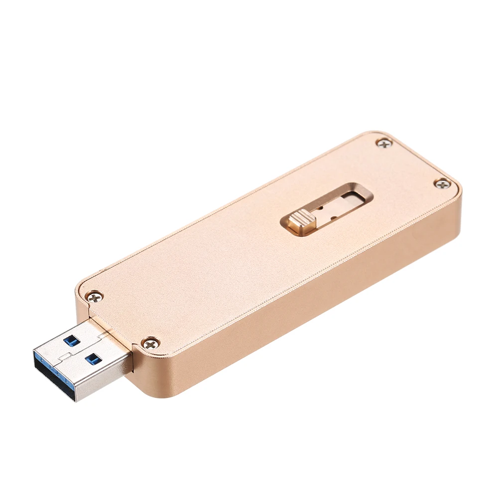 Алюминиевый NGFF/M.2 SSD к USB 3 0 Type A портативный жесткий диск выдвижной внешний корпус
