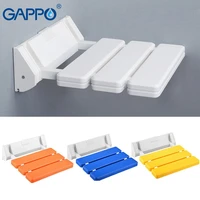 gappo wall mounted shower seat relax chair bath shower chair bathroom folding shower bench toilet chair