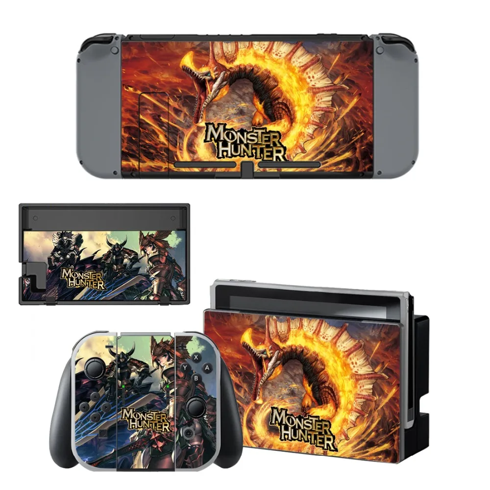 Наклейка охотника монстра виниловая Защитная пленка для Nintendo Switch NS консоль +