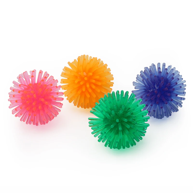 10 шт./лот мягкие игрушки для кошек из ПВХ с шипами красочные маленькие мячи