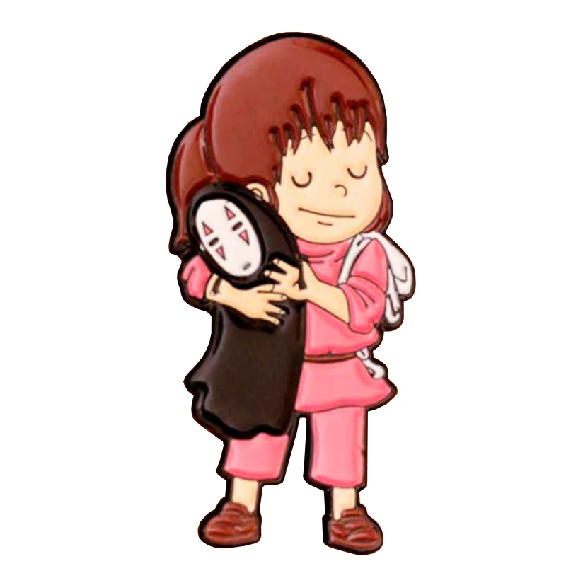 

No Face and Kiki Pin Studio Ghibli Badge Enamel Pin