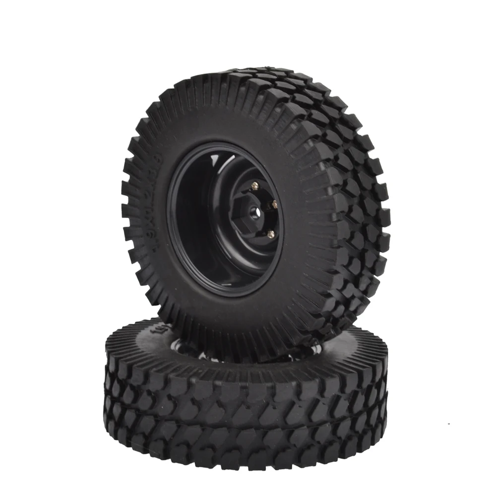 4 шт. 98 мм 1 9 дюйма резиновые шины и пластиковые колеса диски 1:10 RC Rock Crawler Axis SCX10 CC01 D90