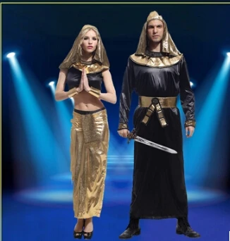 Карнавальный костюм для взрослых Египетский Король королева костюмы на Хэллоуин