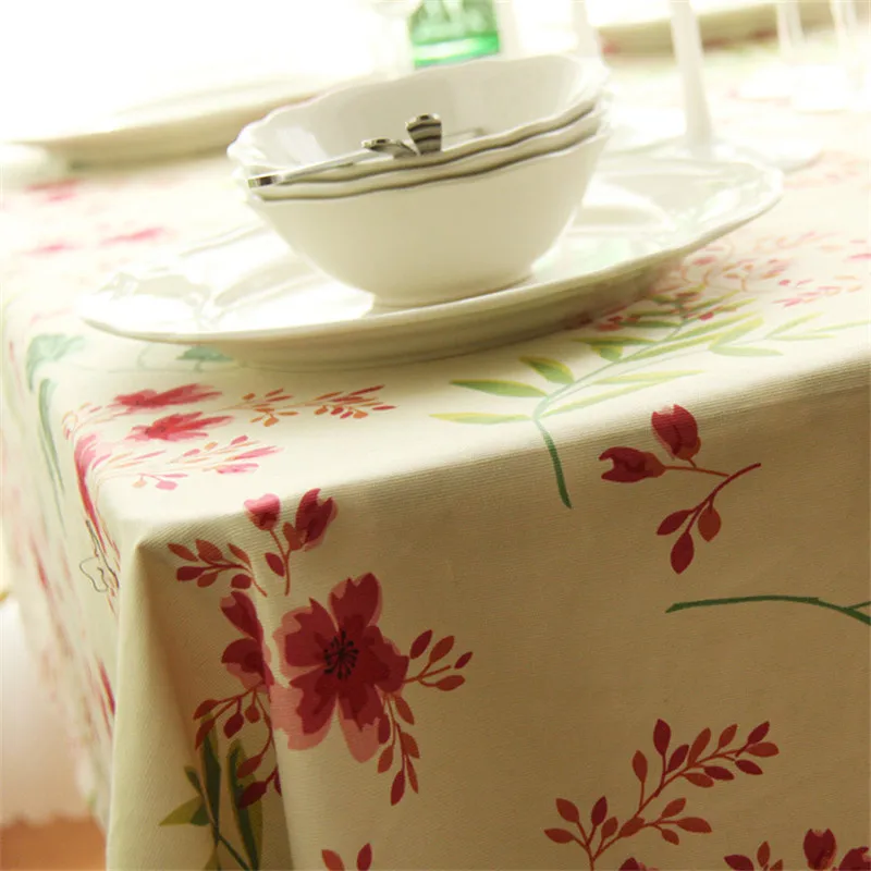 Скатерть для стола дорожная скатерть из хлопка и льна маленькая обеденного