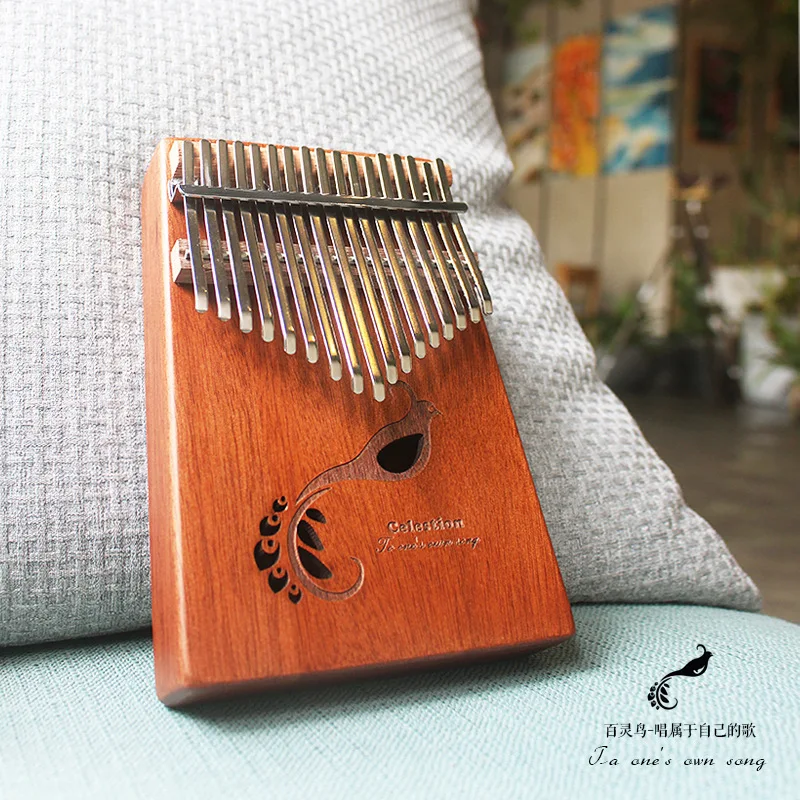 

Thumb Piano Kalimbaqin 17 Sound Beginners Getting Started Kalimba Finger Piano Portable Instrument