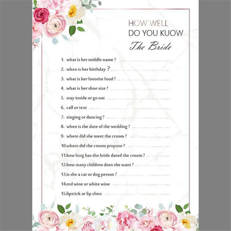 Украшение для свадебной вечеринки игры девичника красочные Ask And Answer деликатный