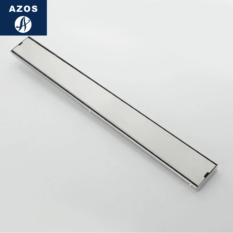 AZOS SUS304 stainless steel Shallow water seal floor drain shower room Fast drainage Deodorant/Fast 1000*68mm rectangle | Обустройство