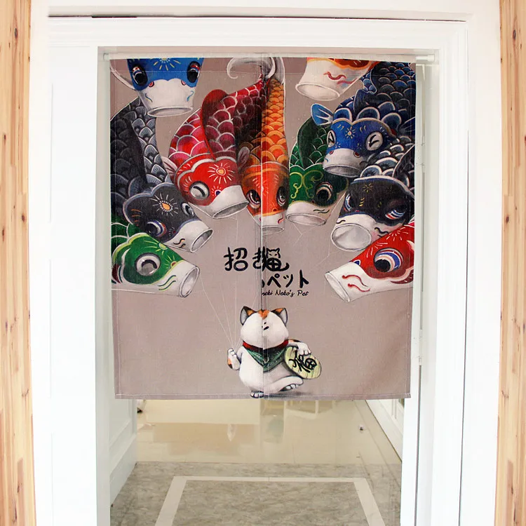 LUCKY CAT японская декоративная дверь занавески ткань хлопок домашние экраны