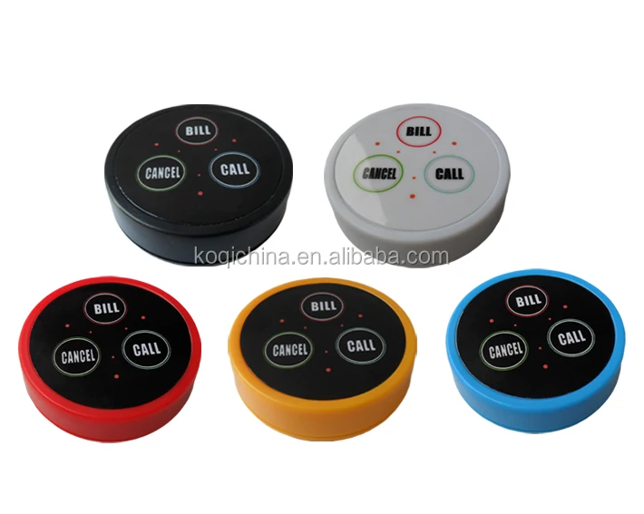 Calling System Sales Promotion! Coffee Tea Wireless Call Button On The Hotel Service Desk Bell ( 2pcs watch + 20pcs call button) |