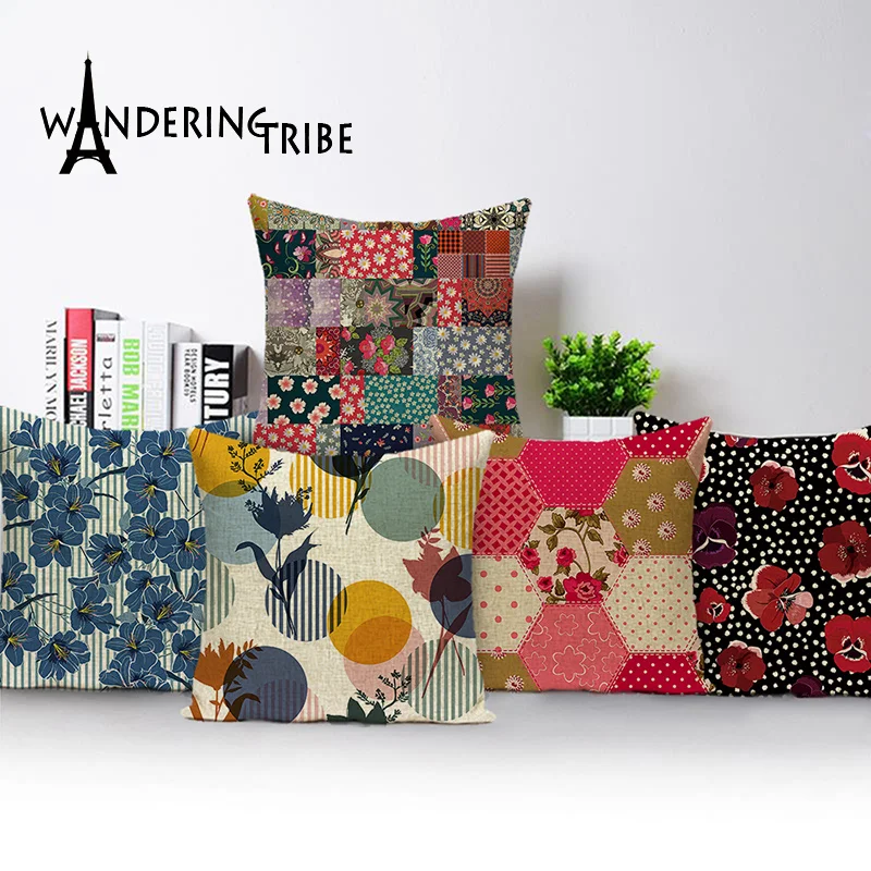 

Жаккардовые подушки геометрические подушки для дивана желтые Декоративные подушки для дома Наволочки на заказ 45X45Cm цветы подушки