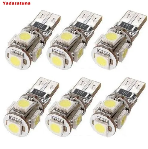 

6 erreur T10 194 168 W5W 501 5050 5 SMD СВЕТОДИОДНЫЙ Blanc Voiture боковая лампа ампула