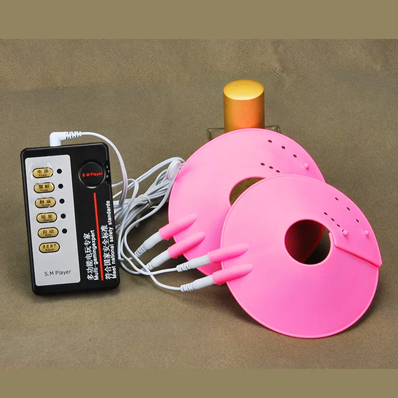 Массажер для груди с электрическим током увеличитель сосков Вакуумная чашка