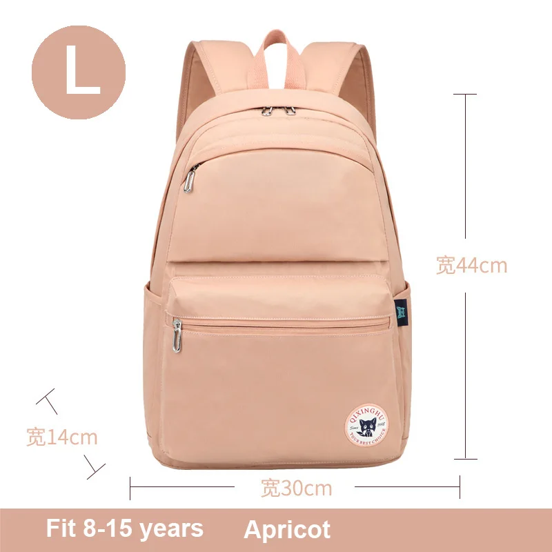 large H692C apricot Простая школьная сумка в консервативном британском стиле для девочек и мальчиков, школьная сумка, школьные сумки из парусины для детей, подростков, студентов, мужчин, женщин, рюкзаки - Цвет: large H692C apricot