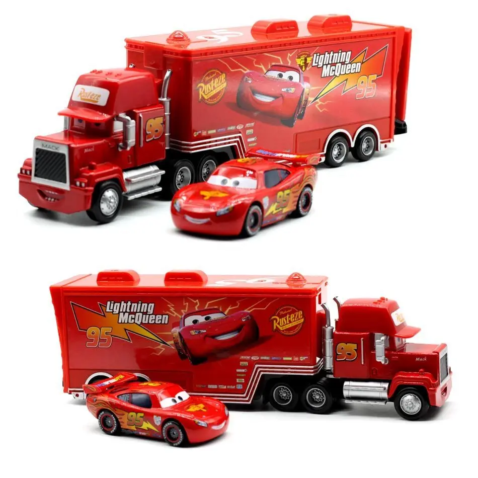 Disney Pixar Cars 2 3 игрушка Молния Маккуин Джексон шторм Мак Uncletruck King 1:55 литой металлический игрушечный автомобиль Детский подарок на день рождения