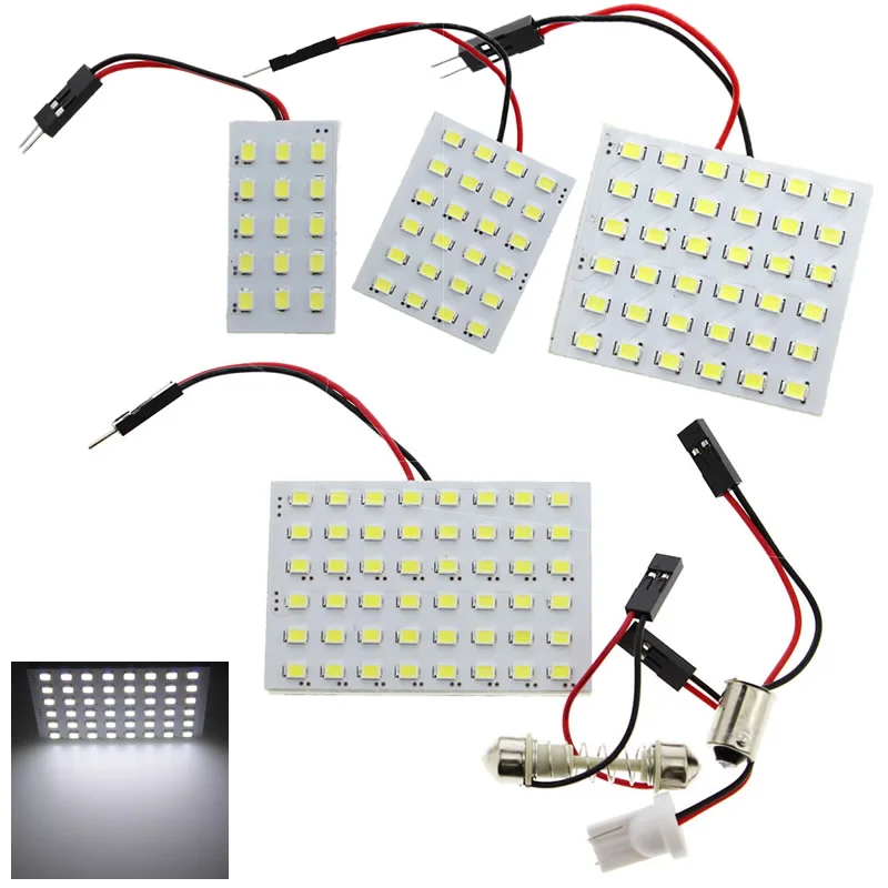 Белый T10 BA9S 31/36/39/41 мм Festoon светодиодный 15 SMD 2835 авто чтения Панель укрыты