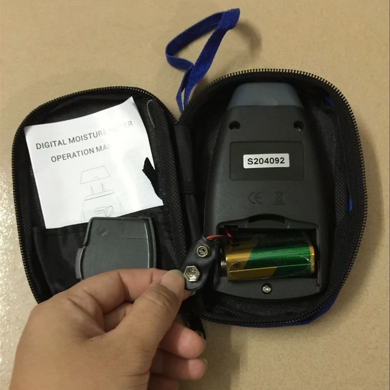 Цифровой влагомер для дерева MD-2G 5%-40% с 2-х контактным детектором, тестером влажности для бамбука, гигрометром и анализатором влажности с ЖК-дисплеем.
