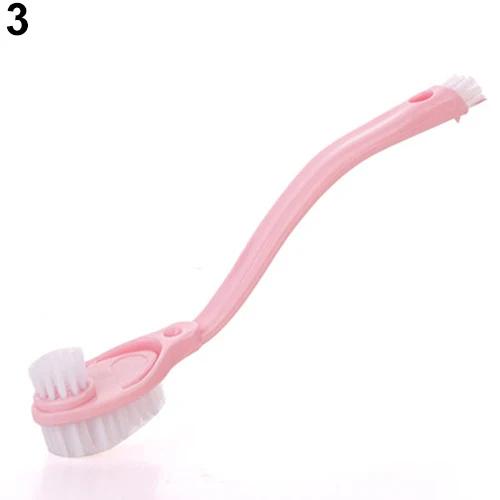 

Long Handle Double-headed Shoes Cleaning Brushes Bathroom Kitchen Washing Tools