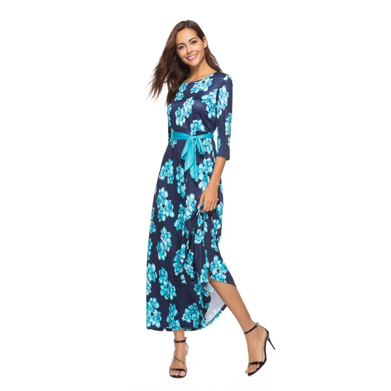 Для женщин s повседневная одежда Роскошные dressSummer 2018 популярный стиль с принтом