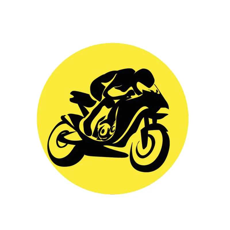 YJZT 12.7CM*12.7CM Motorcycle Silhouette Moto Bike Sport PVC Waterproof Car Sticker 11-00207 | Автомобили и мотоциклы