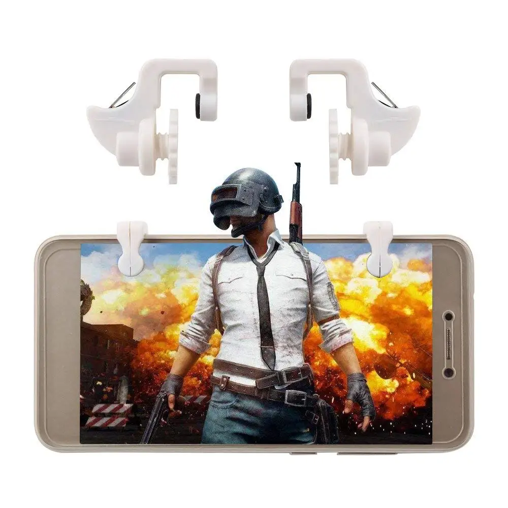 White button WRUMAVA мобильная игра выживания геймпад джойстик Кнопка L1R1 игровая ручка триггеры ручка для ножей/PUBG - Цвет: White button