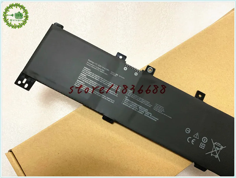 GYIYGY 11 52 V 42Wh B31N1635 Аккумулятор для ноутбука Asus VivoBook 17 X705UA X705NA X705NC X705UB X705UV R702UV N705UQ-EB76