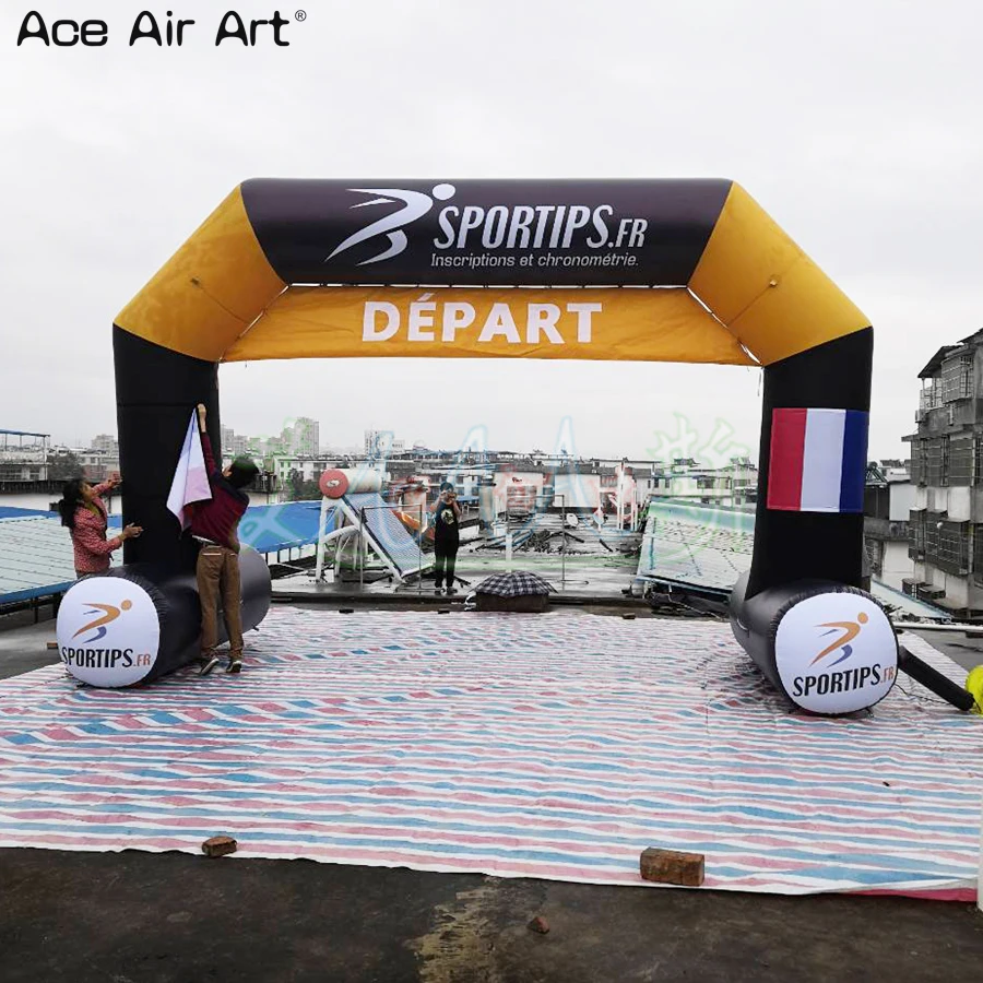 Высококачественная надувная Спортивная Арка С бегущим человеком и съемным