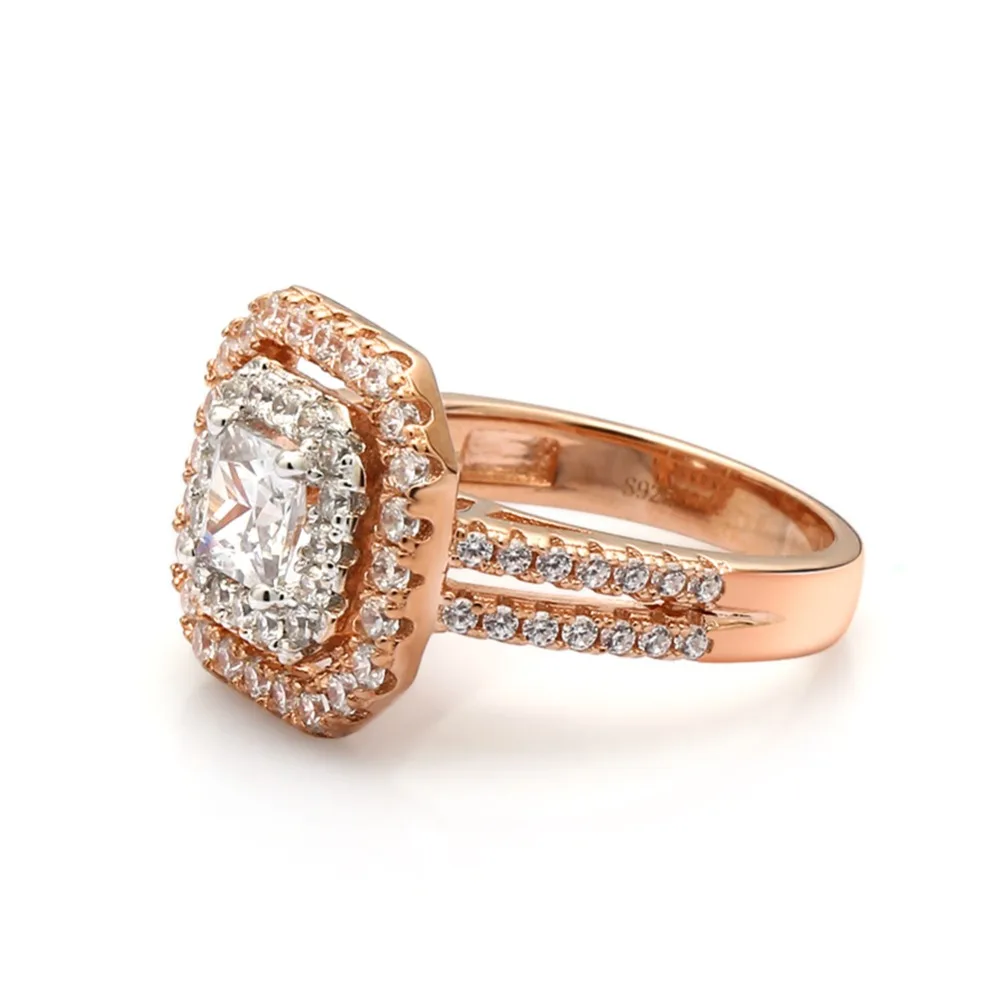 Gem's Ballet 925 Sterling Silver Simulant Diamond Rings Engagement Ring Bridal Sets Wedding Band Fine jewelry for Women | Украшения и