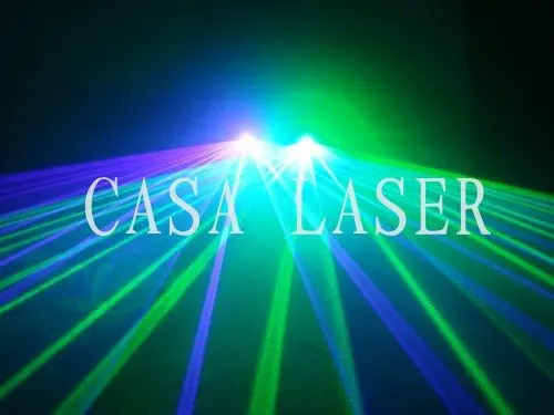 Лазерный проектор dj сценический светильник 40 мВт зеленый лазер + 100 Фиолетовый