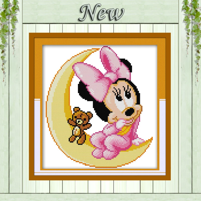 Minny moon mouse мультфильм сделай сам Сказочная картина рассчитано напечатанная на