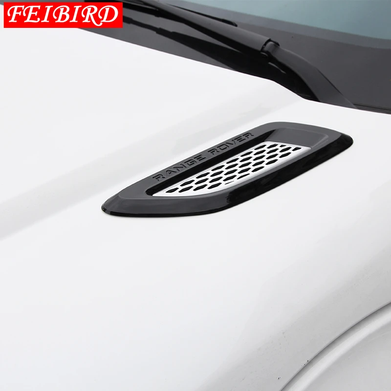 Engine hood air gills outlet vent cover trim sticker for range rover evoque freelander 2 discovery 4 sport accessories | Автомобили и