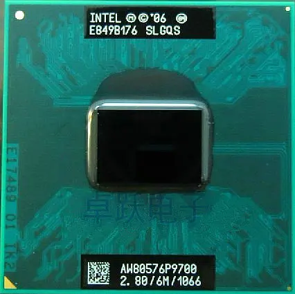 Бесплатная доставка процессор Intel Core 2 Duo P9700 cpu 6M Cache/2 8 ГГц/1066/двухъядерный для