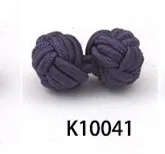 K10041 1 пара 49 цветов запонки для рубашек мужские многоцветные эластичные тканевые запонки Шелковый узелок шаровая манжета запонки горячая распродажа - Окраска металла: K10041