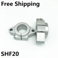 2pcs shf20 20mm linear bearing rail shaft support xyz table cnc router free shipping