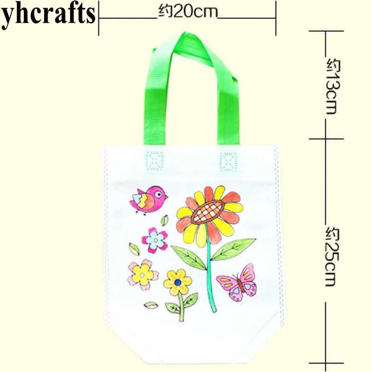 Сумка для покупок из войлока 12 шт./лот|bags drawing|draw drawingstoy drawing |