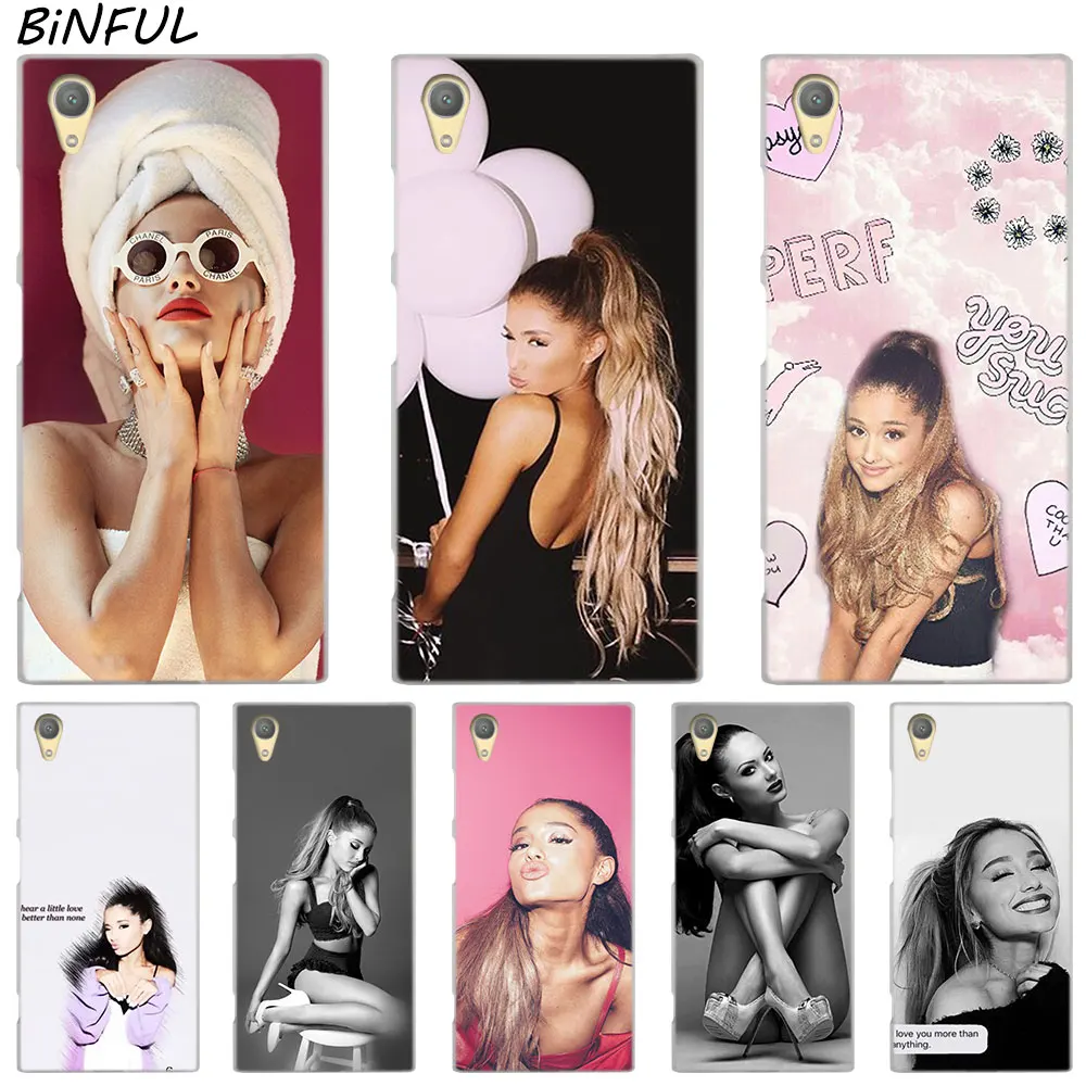 Роскошный дорожный Прозрачный чехол для девочек Ariana Sony Xperia Z3 Z5 Premium M4 Aqua M5 X XA XA1 C4 C5