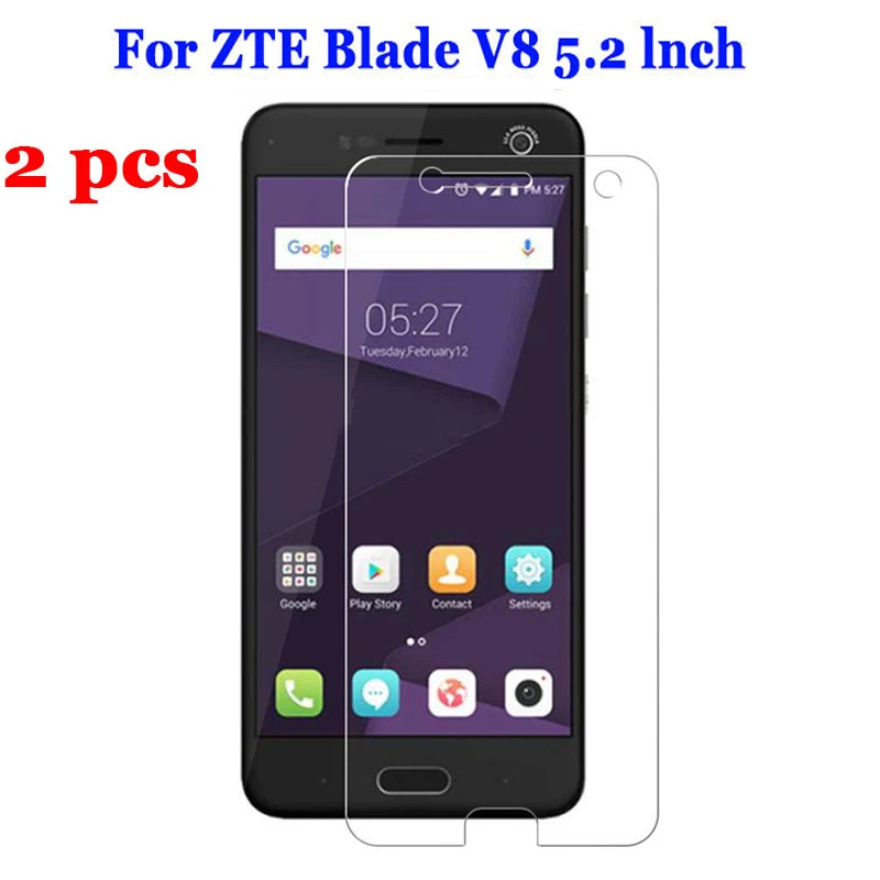 2 шт./лот для ZTE Blade V8 закаленное стекло 9H 2.5D Премиум Защитная пленка экрана 5 2&quot |