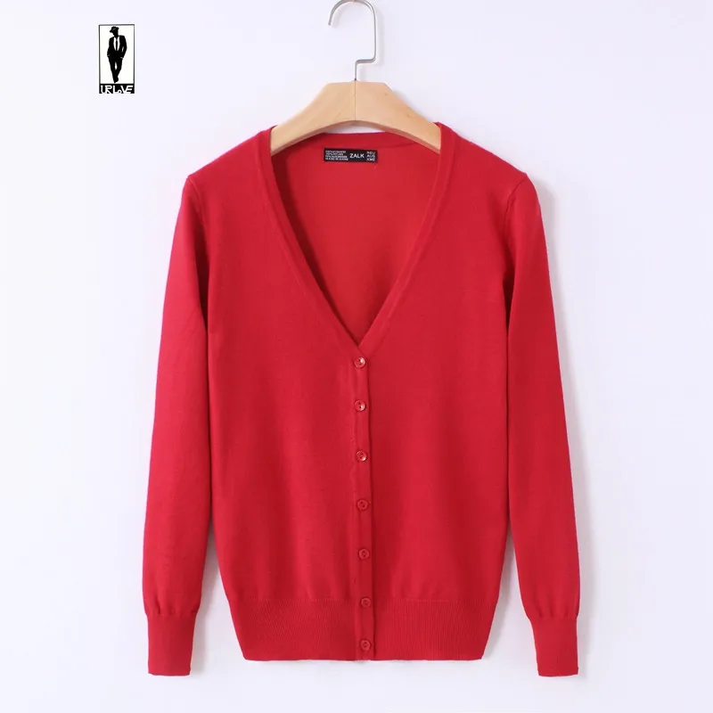 2016 УР 01 Многоцветный Осень Зима Простой V Шеи Вязать мода Плюс Размер Дешевые