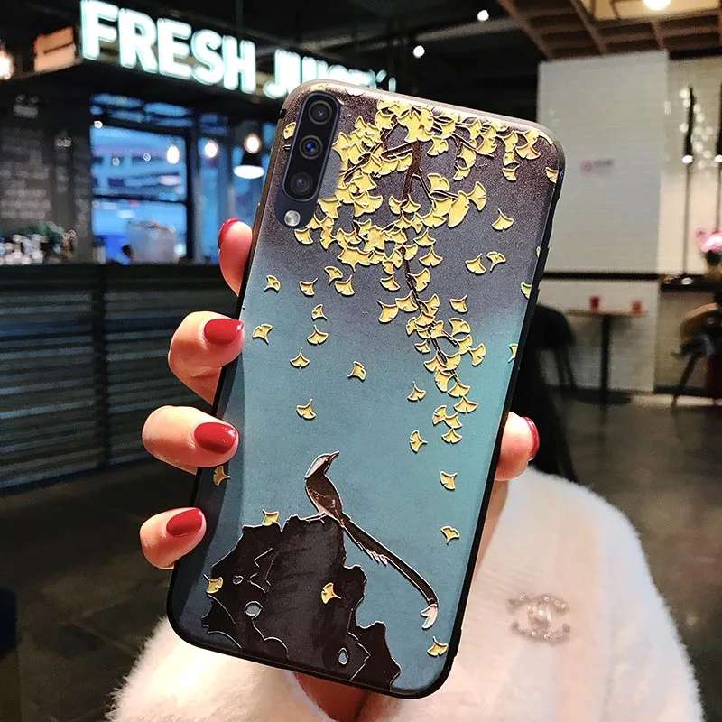 6 Чехол для Samsung Galaxy A50 A505F 3D цветы розы силиконовый чехол для Samsung Galaxy A30 чехол A40 A70 Note 10 S10e S10 Plus - Цвет: 6