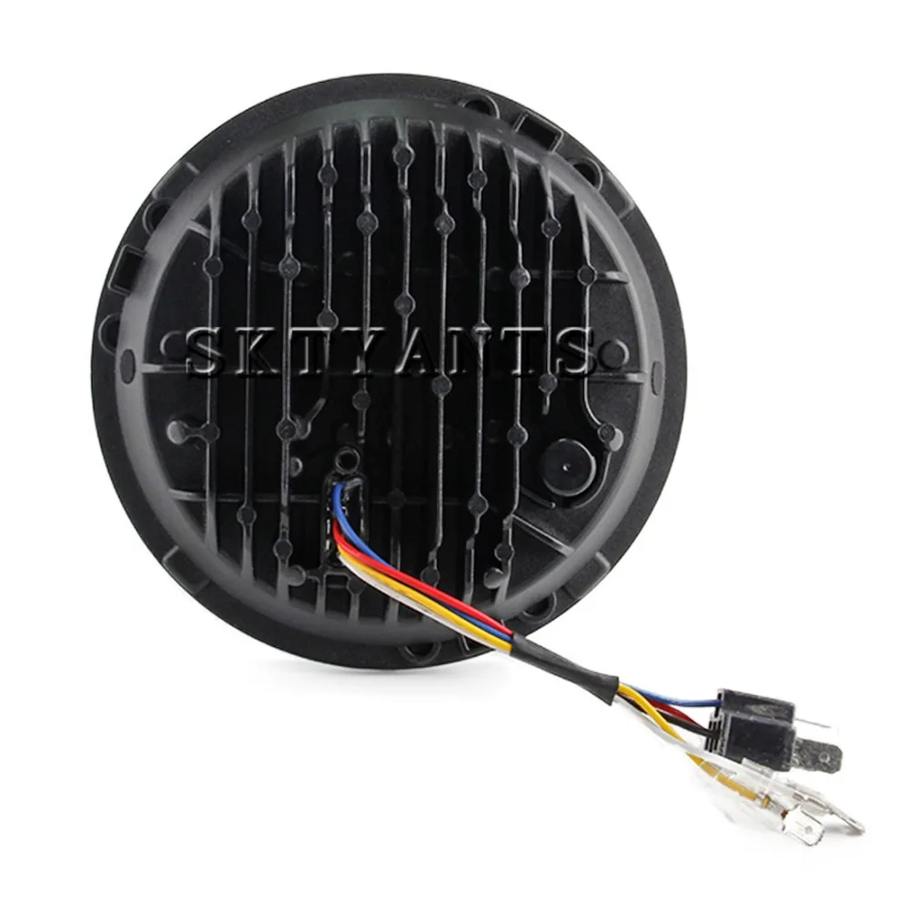7&quot Inch Round Led Headlight With 7 inch Mounting Bracket Stainless Steel for Har ley Motorcycle Headlamps | Автомобили и