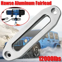 12000 lbs winch rope guide silver hawse aluminum fairlead for off road 4wd