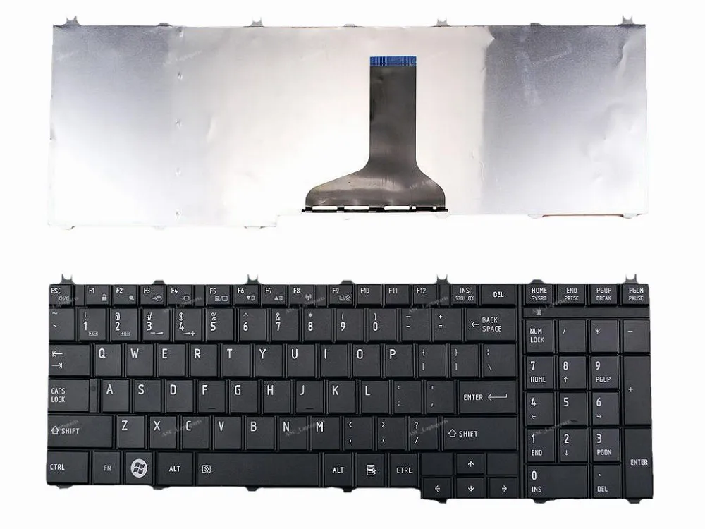 Клавиатура для ноутбука Toshiba Satellite L775 L775D PK130CK2B28 черная английская США MP-09M86CU6698 |