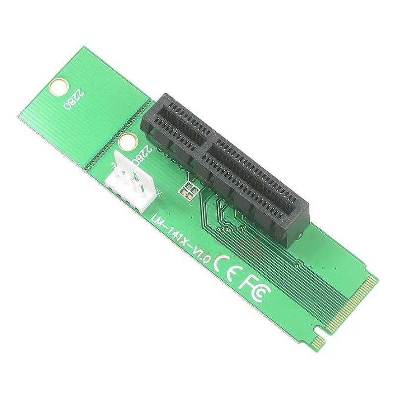 Новый NGFF M2 M.2 к PCI-E 4x 1x слот переходника карты адаптер папа женскому PCIE