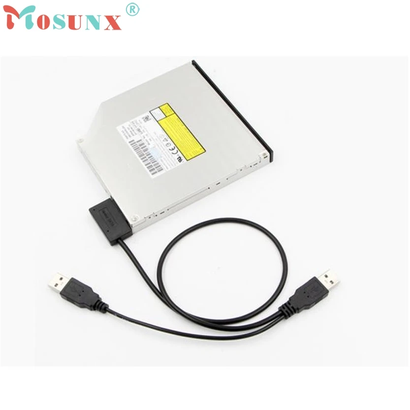 Высокая скорость внешней USB кабель адаптер конвертер SATA 6 + 7 13Pin для DVD Встроенная