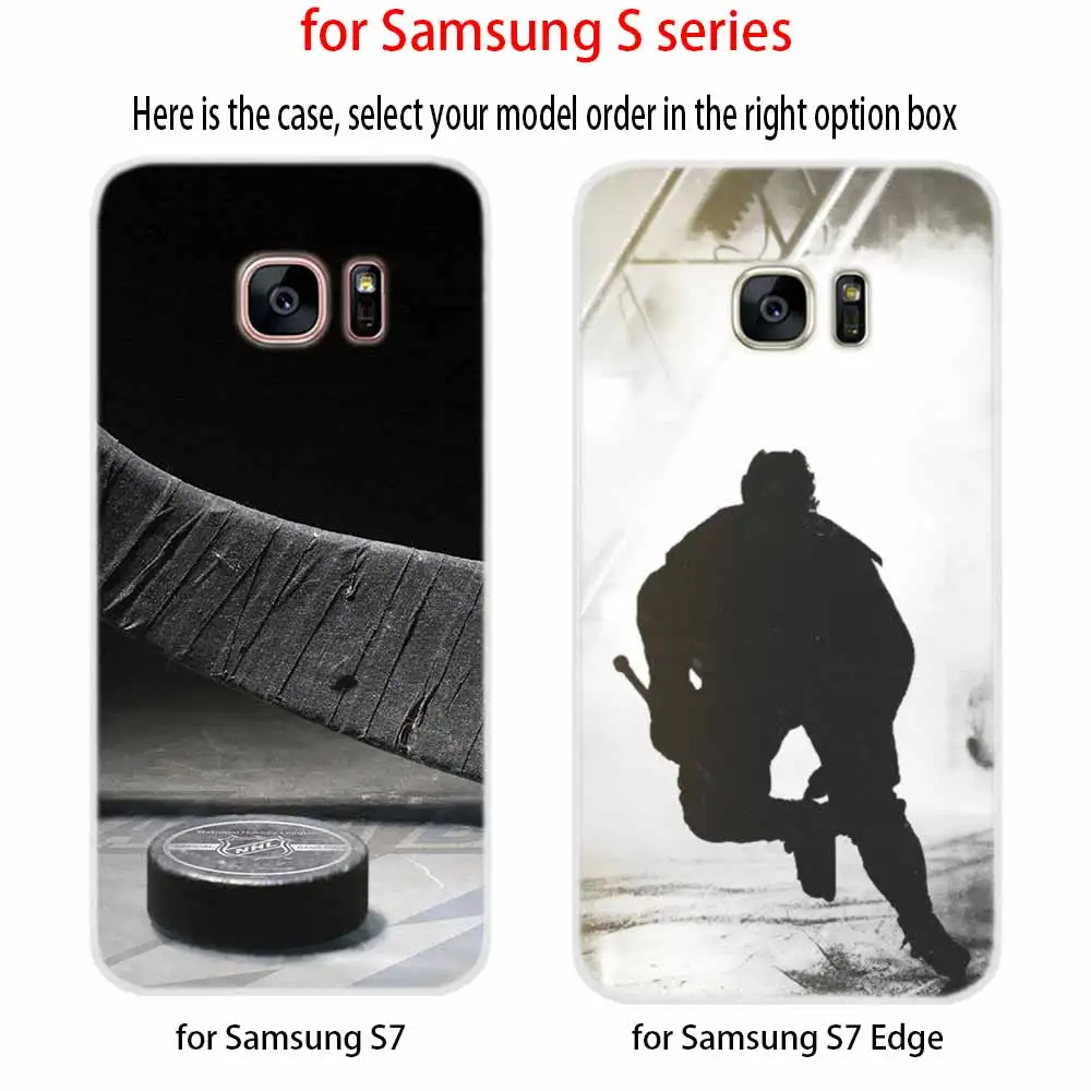 Чехол для телефона с узором Samsung Galaxy S8 S9 S10 S20 S21 Plus чехол S10E S7 Edge Uitra Хоккей |
