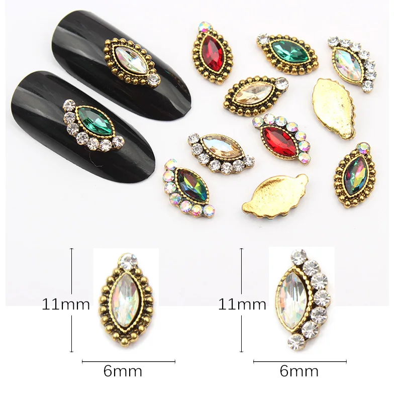 Горячая Распродажа металлический щит 20/50 шт./лот украшения для ногтевого дизайна