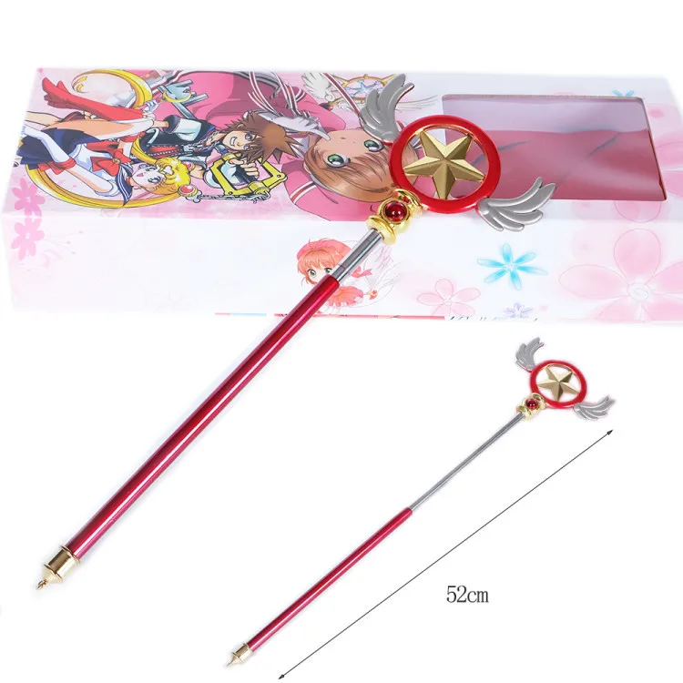 Cardcaptor Sakura Kinomoto волшебная палочка для косплея реквизит аксессуары аниме оружие |