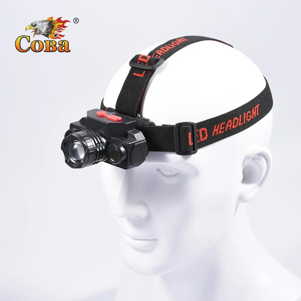 Коба Светодиодные фары фара удара шарика usb перезаряжаемые Свет Масштабируемые