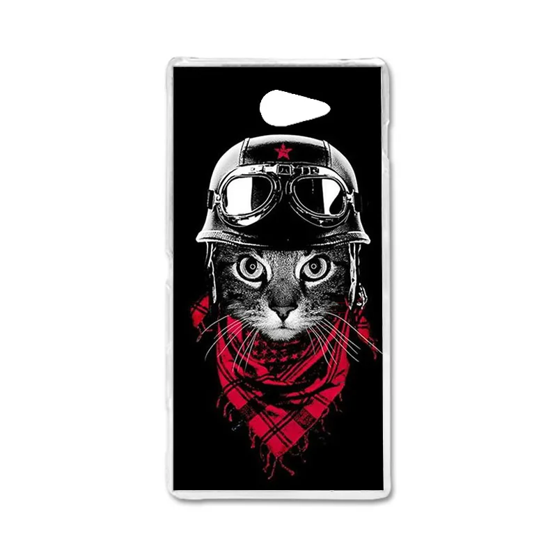 Силиконовый чехол для телефона, чехол для sony Xperia M2 D2302 S50H D2303 D2305 D2306, двойной чехол из ТПУ с милыми животными