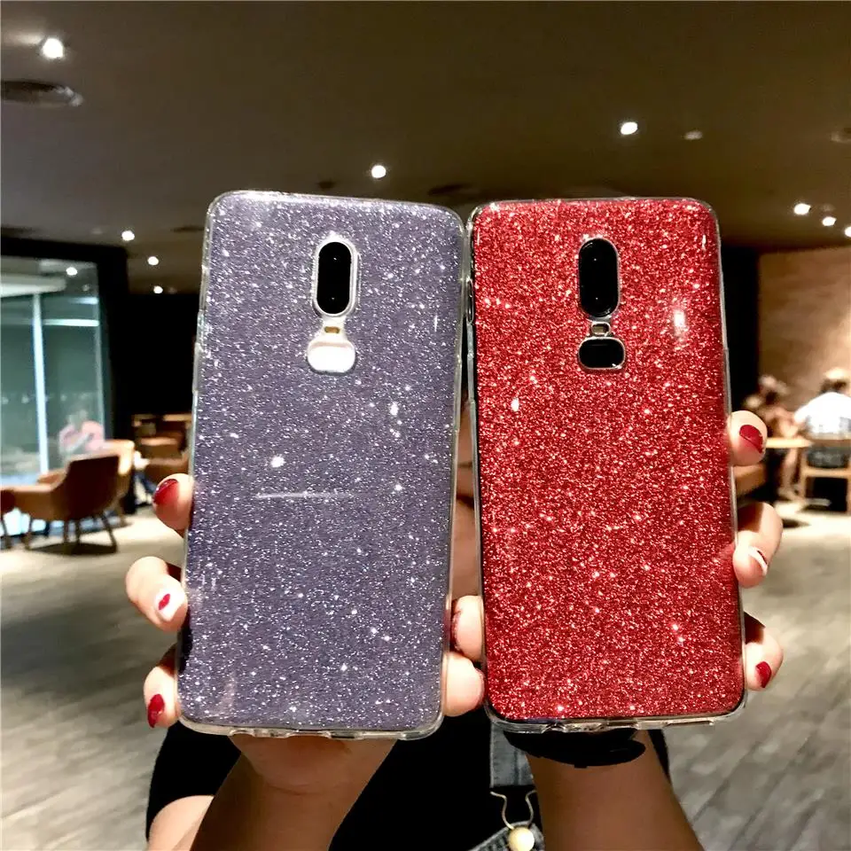 Ultra Slim Glitter Silicone TPU Soft Case For OnePlus 6 6T 7 5T 5 3T 3 LG G5 G6 G7 Q6 Q7 Q8 V10 V20 V30 V40 Cover Phone Cases |